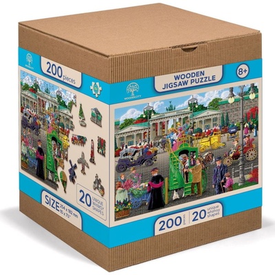 WOODEN CITY Dřevěné Pařížské náměstí v Berlíně 2v1 EKO 200 dielov