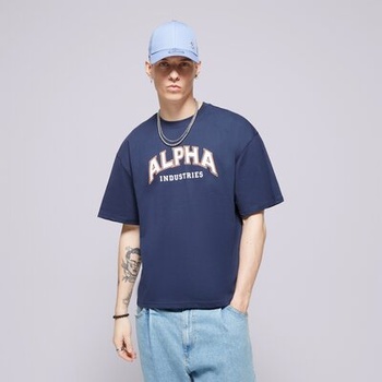 Alpha Industries Тениска College T мъжки Дрехи Тениски 146501697 Тъмносин XL (146501697)