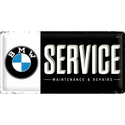 Postershop Plechová cedule - BMW Service 25x50 cm