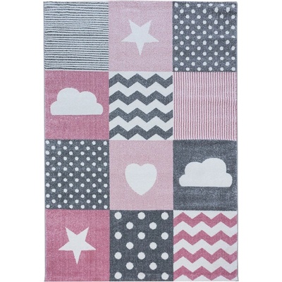 Ayyildiz Розово-сив детски килим 160x230 cm Kids - Ayyildiz Carpets (KIDS1602300620PINK)