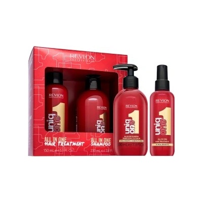 Revlon Uniq One All in One Treatment & Shampoo комплект за гладкост и блясък на косата 150 ml + 230 ml