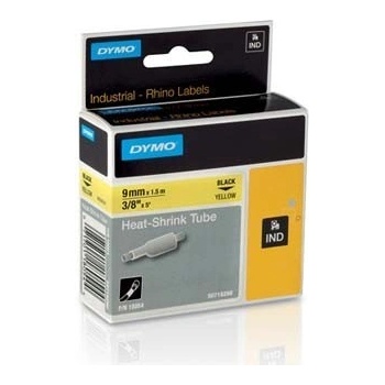 DYMO Rhino 18054, S0718290, 9mm x 1, 5m черен печат / жълт фон, оригинална лента (18054)