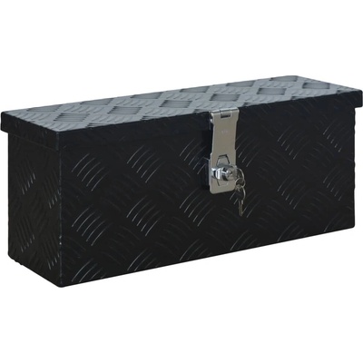 vidaXL Hliníkový box 485 x 140 x 200 mm Čierny