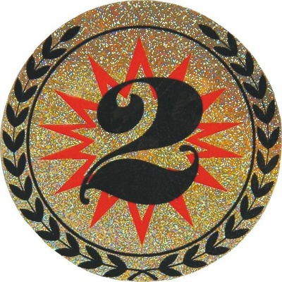AGM282 Emblém hologram "2" pr.50mm
