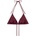 DEDICATED Дамско бикини горнище DEDICATED Women's Yxlan Bikini Top - Burgundy (150-6724-0115)