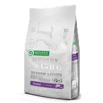 AKVATERA Nature's Protection DOG - White Dogs Grain Free Salmon Junior All Breeds, висококачествена храна за подрастващи кучета от всички породи с бяла козина, със сьомга, Литва - 10 кг