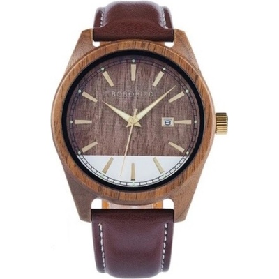 Woodrow Trim Analogue Walnut Leather Brown
