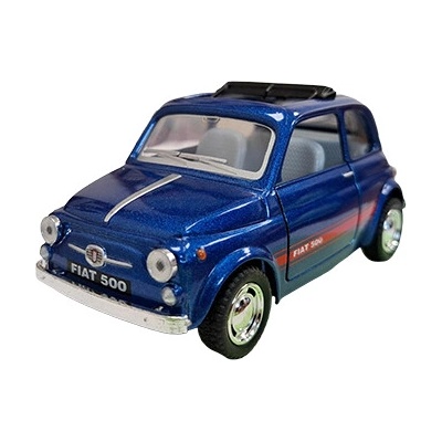 Amewi FIAT 500 Classic Car Pullback Metal Dark modrá 1:24