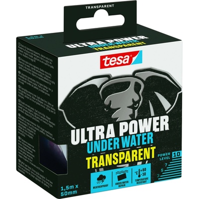 Tesa Ultra Power Underwater 56481-00000-00 Inštalačné izolačná páska 1.5 m x 50 mm priehľadná 1 ks