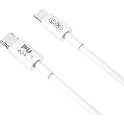 XO Кабел за зареждане и пренос на данни XO cable NB-Q189A PD USB-C - Lightning 1, 0m, 20W, Бял (Q189A)