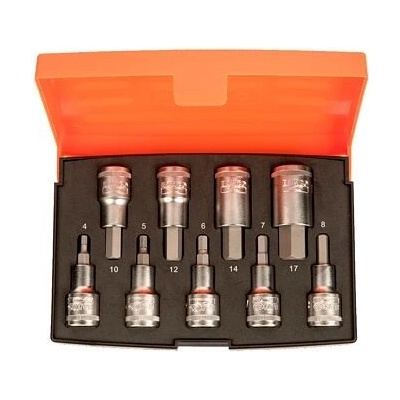 BAHCO hlavice nástrčné 1/2" IMBUS, 4-17mm, 9-dielna súprava, ISO 1174/DIN 3120, S9HEX