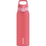 SIGG - Insulated drinking bottle - Thermos bottle Shield Therm One Multicolor Ruby - carbonated drinks - leak-proof - dishwasher safe - BPA-free - 90% recycled stainless steel - pink - 0.75L - 6228.60