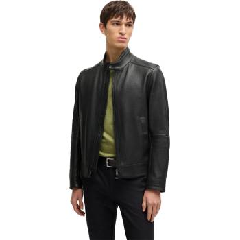 Boss Мъжко яке Boss H-Mansell3 10257647 01 Leather Jacket Mens - Black