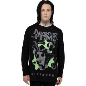 KILLSTAR Унисекс тениска с дълъг ръкав KILLSTAR x ADVENTURE TIME - Evil Magic - Black - KSRA013247