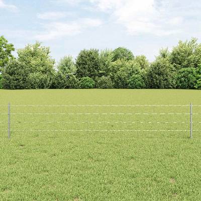 OMAXI Euro plot s pilotem 50 x 0,4 m Pozinkovaná ocel Stříbrná 924599