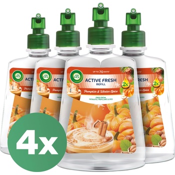 Air Wick Active Fresh Spicy Pumpkin Magic пълнител за автоматичен освежител на въздуха 4x228ml (3328589)