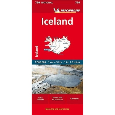 Michelin Iceland Map 750 MichelinFolded