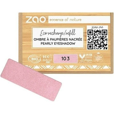 Zao Oci Eyeshadow-Primer Perleťová náplň do očních stínů 103 Old Pink 1,3 g