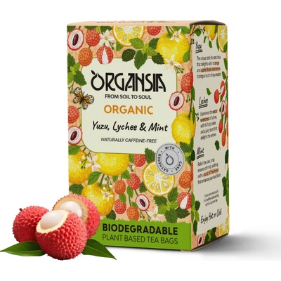 ORGANSIA Yuzu ychee & mint ovocno-bylinný čaj BIO 18 sáčkov