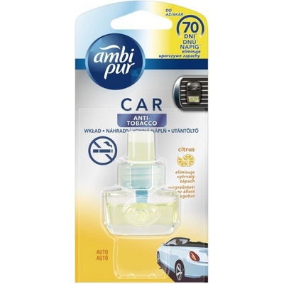 Procter & Gamble Освежител за въздух Ambi Pur Car 7ml антитютюнов цитрусов пълнител