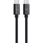Maxlife Кабел Maxlife - MXUC-12, USB-C/USB-C, 2m, черен (14939)