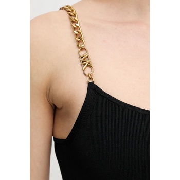 Michael Kors Рокля MICHAEL Michael Kors в черно среднодълга с кройка по тялото MT5831M33D (MT5831M33D)