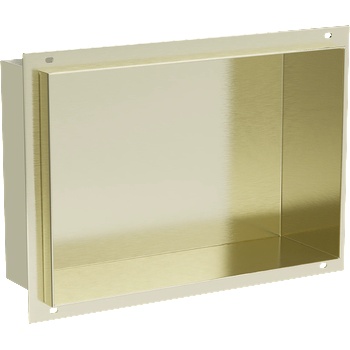 Mexen X-Wall-NR нишева лавица без рамка 30 x 20 см, златиста с матов ефект - 1951302010 (1951302010)