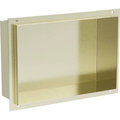 Mexen X-Wall-NR нишева лавица без рамка 30 x 20 см, златиста с матов ефект - 1951302010 (1951302010)