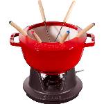Staub Комплект за фондю Staub 20 см червен 10 части (40511-975-0)
