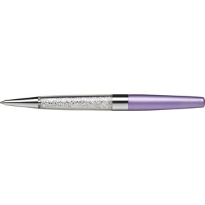 Art Crystella Химикалка, светлолилава, с бял кристал swarovski на дъното, 14 см, art crystella 1805xga200 (1805xga200)