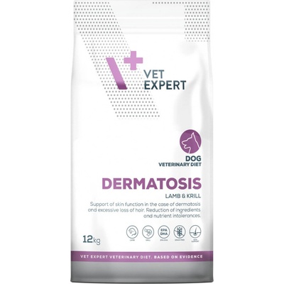 VetExpert Veterinary Diet 4T Dermatosis Dog Lamb & Krill 12 kg