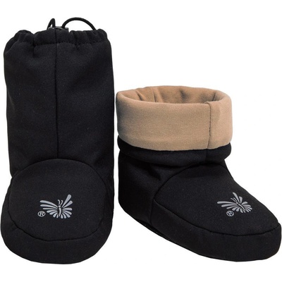 Esito Barefoot softshellové capáčky Bambus Honey černá/hnědá