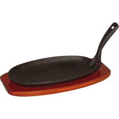 STALGAST Pánev oválna s dřevěným podstavcem 280x155 mm