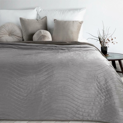 Design 91 PŘEHOZ NA POSTEL LUIZ10 220X240 CM STŘÍBRNÝ