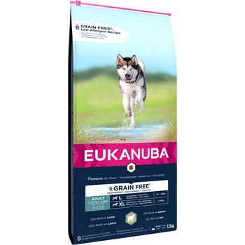 Eukanuba Grain Free L Adult Jahňacie mäso 12 kg