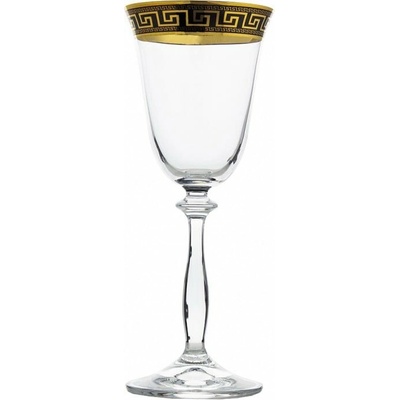 Crystal Bohemia BOHEMIA ANGELA VERSO GOLD POHÁR NA VÍNO 6 x 185 ML