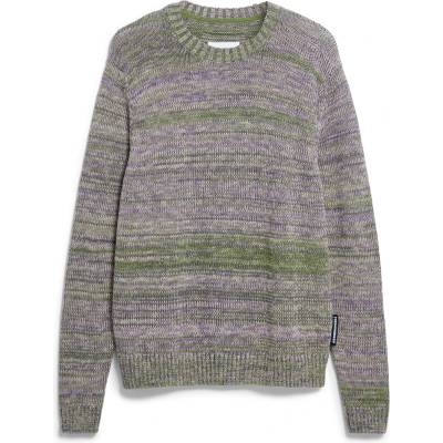 ARMEDANGELS Мъжки пуловер ARMEDANGELS Yarnmix Knit Sweater Jumper - Fatigue Green / Sand Stone / Pungent Purple - размер XL (017-4391-0214)