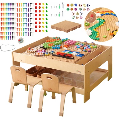 Masterkidz učebný stôl + STEM STENOVÉ PRÍSLUŠENSTVO + 563 tehličiek