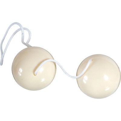 Seven Creations Sevencrations Duoballs топки за стимулация на ерогенните зони цвят крем