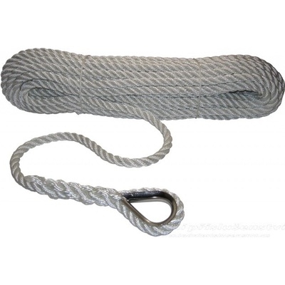 FSE ROBLINE Kotevné lano z polyesteru bieles očnicou 30 mΦ 12 mm 563523