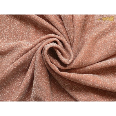 oranžová společenská látka se stříbrnými glittery 19