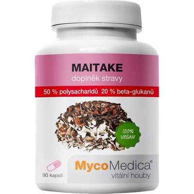 Mycomedica Maitake 50% vysoká koncentrácia 90 kapsúl 500mg extraktu