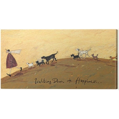 Obraz na plátně Sam Toft - Walking Down To Hapiness, 2 - 100×50 cm