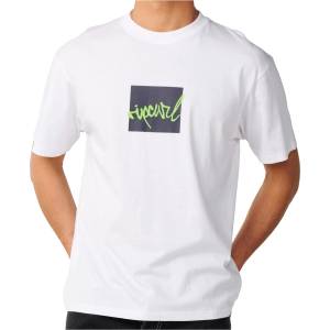 Rip Curl Мъжка тениска Rip Curl Rip Script Icon Tee T-shirt - White (217-0612-0212)