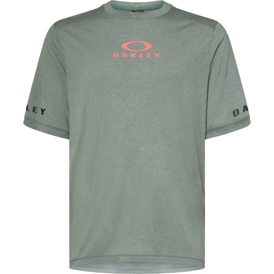 Oakley Мъжка фланелка с къс ръкав за колоездене Oakley Seeker Flow S/S Jersey Cycling jersey - Aviator Green (056-3982-0111)