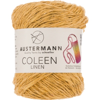 Austermann COLEEN LINEN - 60% len, 25% bavlna, 15% viskóza - Ručně pletací příze Barva: 003 HONEY