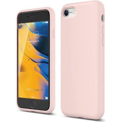 elago Silicone Case - качествен силиконов (TPU) калъф за iPhone SE (2020), iPhone 8, iPhone 7 (розов)