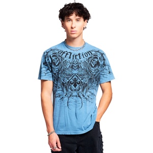 AFFLICTION мъжка тениска affliction - ominous - синя - a30376-tapl