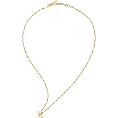 Trussardi Minimalistický pozlátený náhrdelník TJAXC12