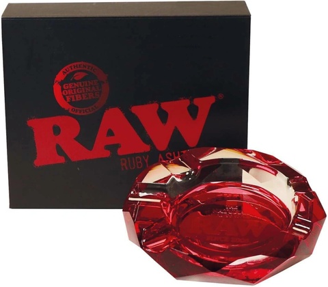 RAW Skleněný popelník RUBY